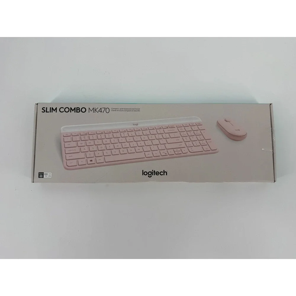 Logitech MK470 Slim Wireless Keyboard and Mouse Combo Rose Pink NEW 920-009182